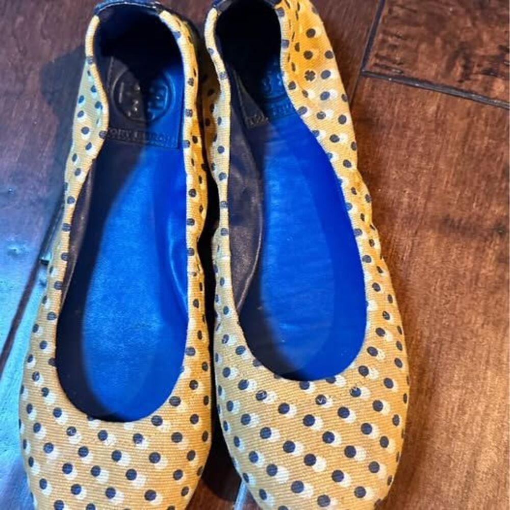 Tory Burch Polka Dot Ballet Flats Size 7.5 - Picture 5 of 6